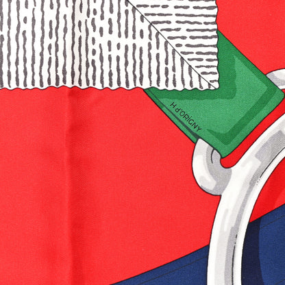 Hermes Silk Grand Manege Detail Scarf 90 4 of 5