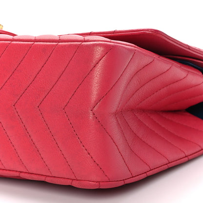 Chanel Sheepskin Chevron Quilted 2.55 Reissue 226 Flap Dark Pink 9 of 11