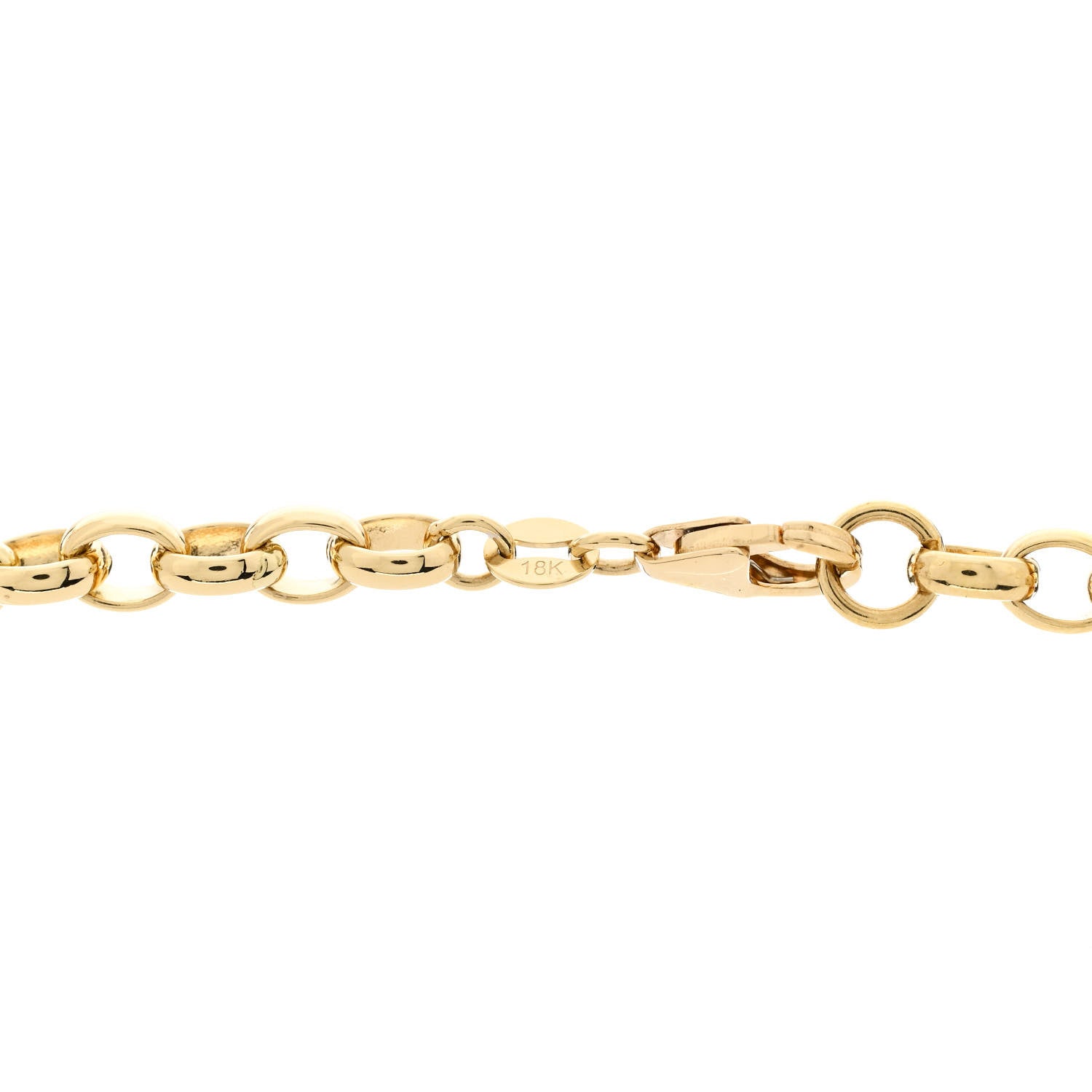 Foundrae 18K Yellow Gold Heavy Belcher Open Chain Mini Chubby Annex Link Necklace 5 of 5