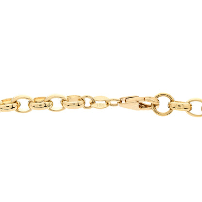 Foundrae 18K Yellow Gold Heavy Belcher Open Chain Mini Chubby Annex Link Necklace 5 of 5