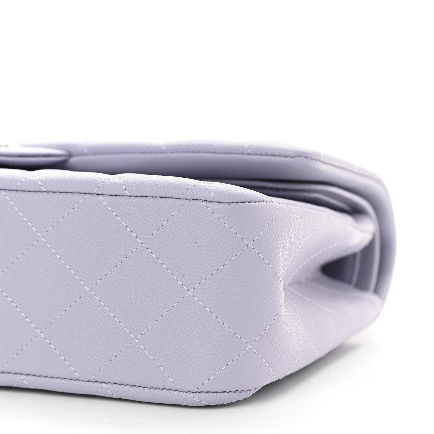 Chanel Caviar Quilted Medium Double Flap Light Purple 10 of 11