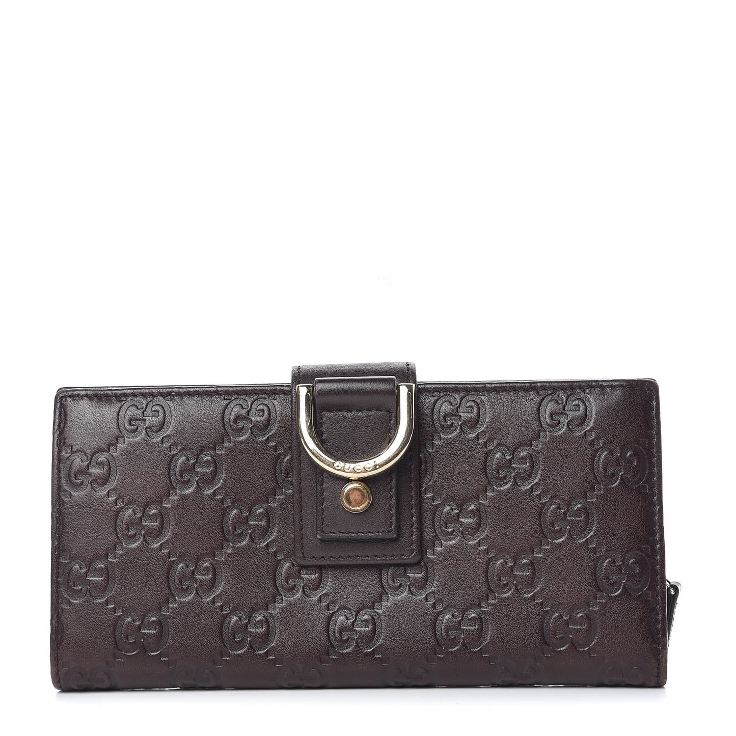Guccissima Abbey Continental Wallet Chocolate
