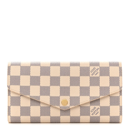 Louis Vuitton Damier Azur Sarah Wallet NM 1 of 7