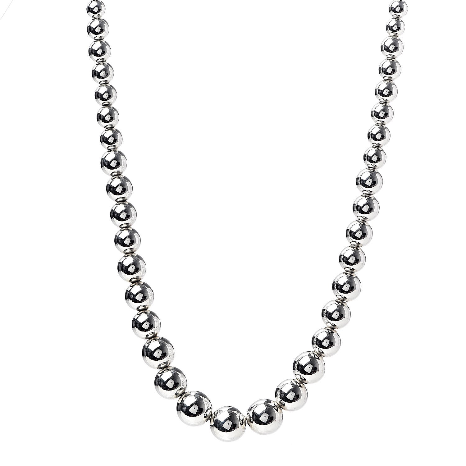 Tiffany Sterling Silver HardWear Graduated Ball Necklace 1 of 5