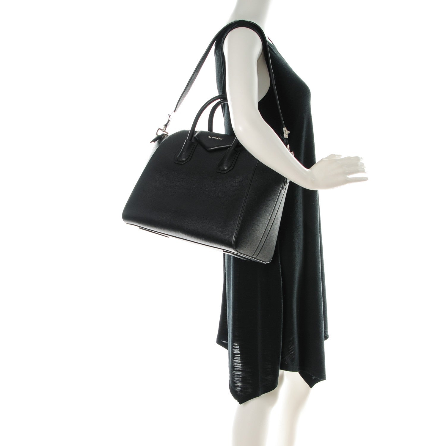 Givenchy Sugar Goatskin Medium Antigona Black 2 of 7