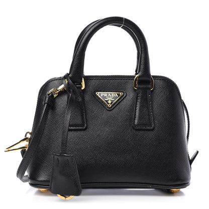 Prada Saffiano Lux Mini Promenade Tote Black 1 of 9