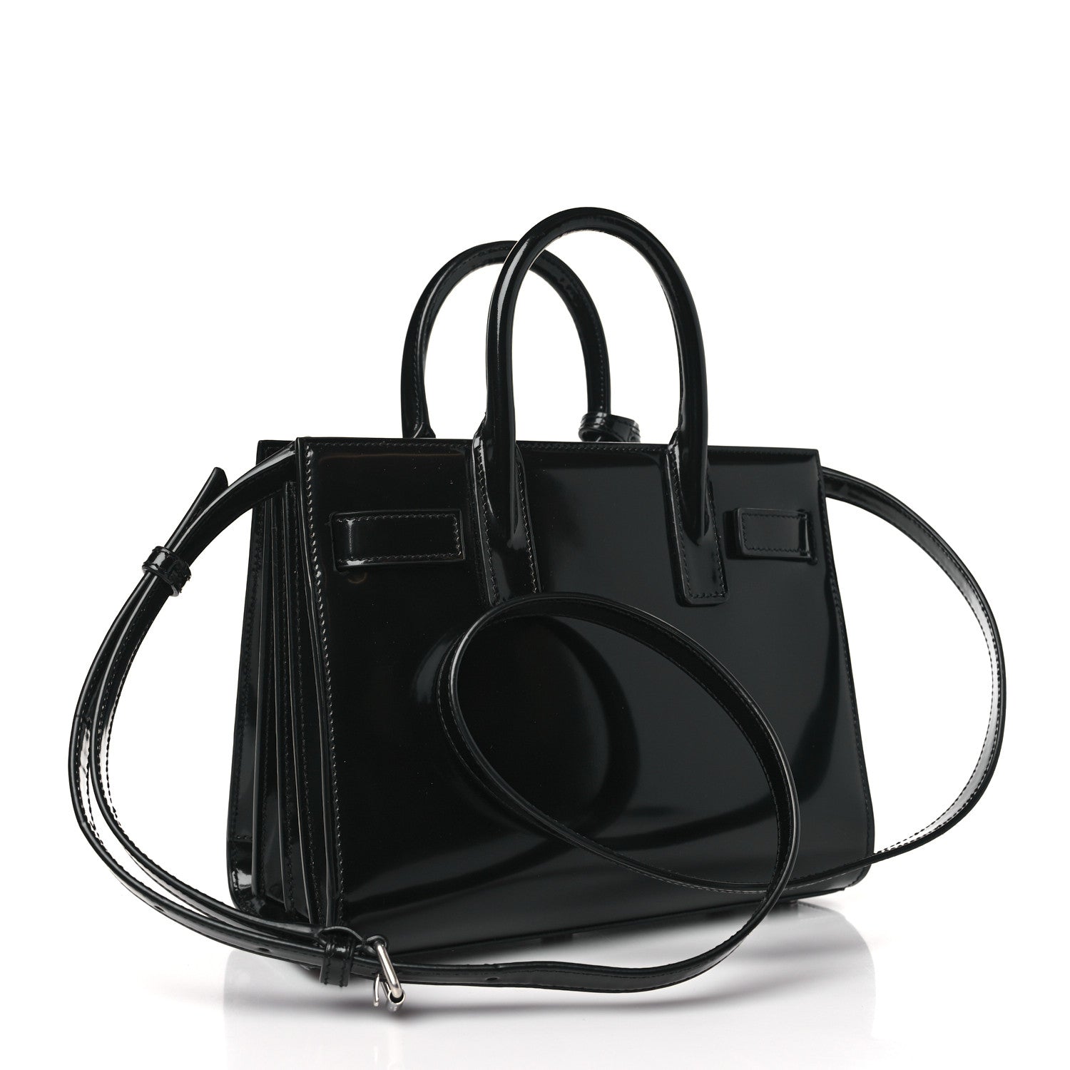 Saint Laurent Patent Nano Sac de Jour Black 3 of 7