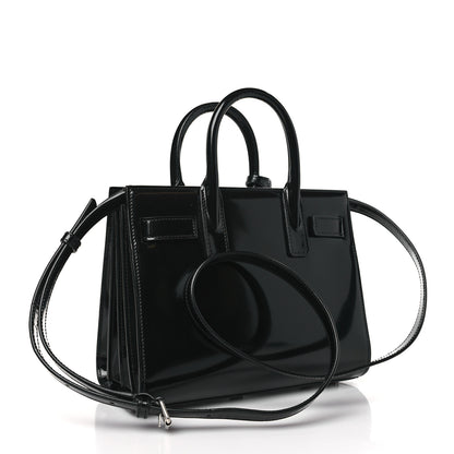 Saint Laurent Patent Nano Sac de Jour Black 3 of 7
