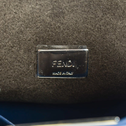 Fendi Nappa Micro Peekaboo Iconic Satchel Iris 6 of 8