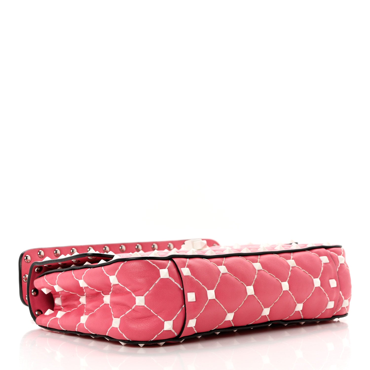 Valentino Garavani Lambskin Small Free Rockstud Spike Shoulder Bag Shadow Pink 4 of 8