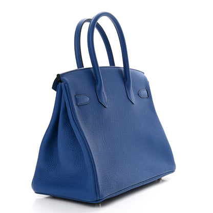 Hermes Togo Birkin 30 Bleu France 3 of 11