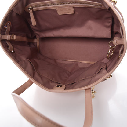 Christian Dior Coated Canvas Cannage Small Panarea Tote Light Pink 6 of 11