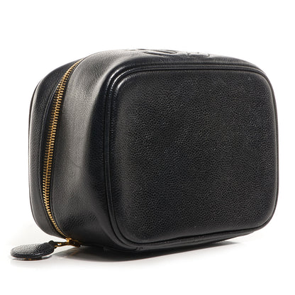 Chanel Caviar Vanity Cosmetic Case Black 4 of 8