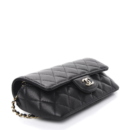 Chanel Caviar Quilted Glasses Case With Chain Black 3 of 8