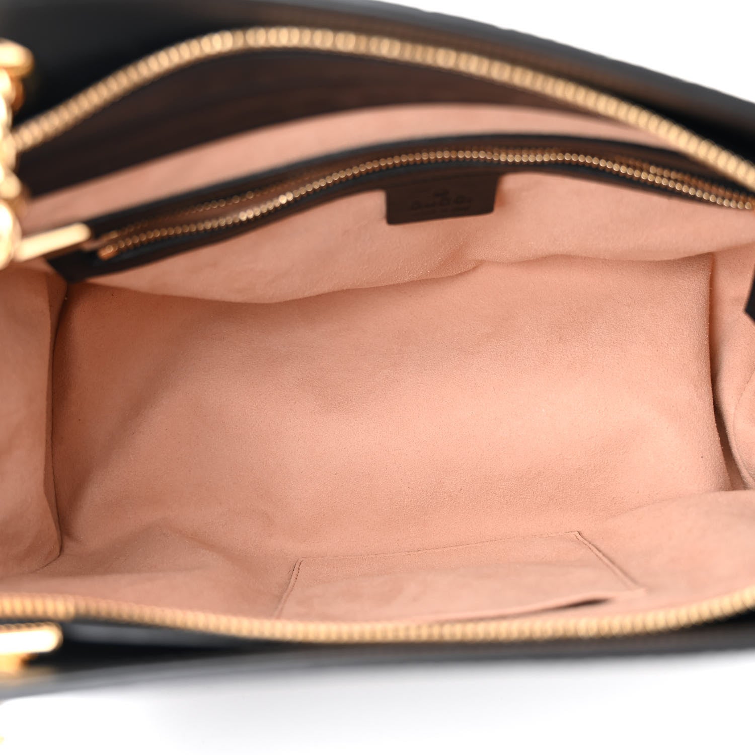 Gucci Guccissima Signature Medium Shoulder Tote Bag Black 5 of 10