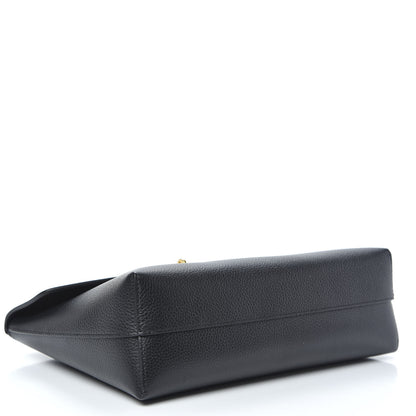 Mulberry Classic Grain Calfskin Large Darley Cosmetic Pouch Black 4 of 8