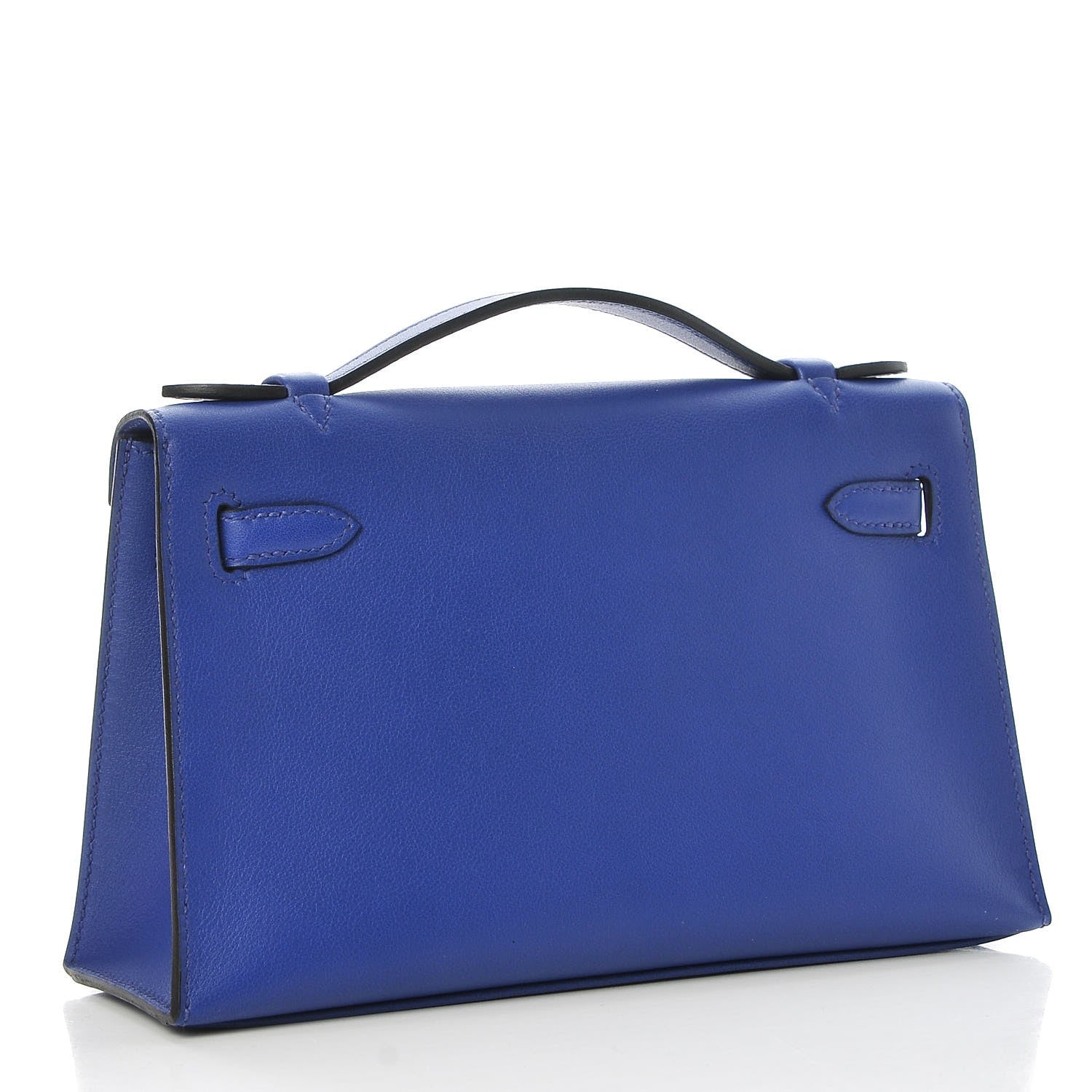 Hermes Swift Kelly Pochette Clutch Bleu Electrique 3 of 24