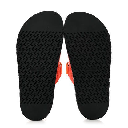 Hermes Suede Goatskin Womens Chypre Sandals 37 Rouge Ecarlate 5 of 10