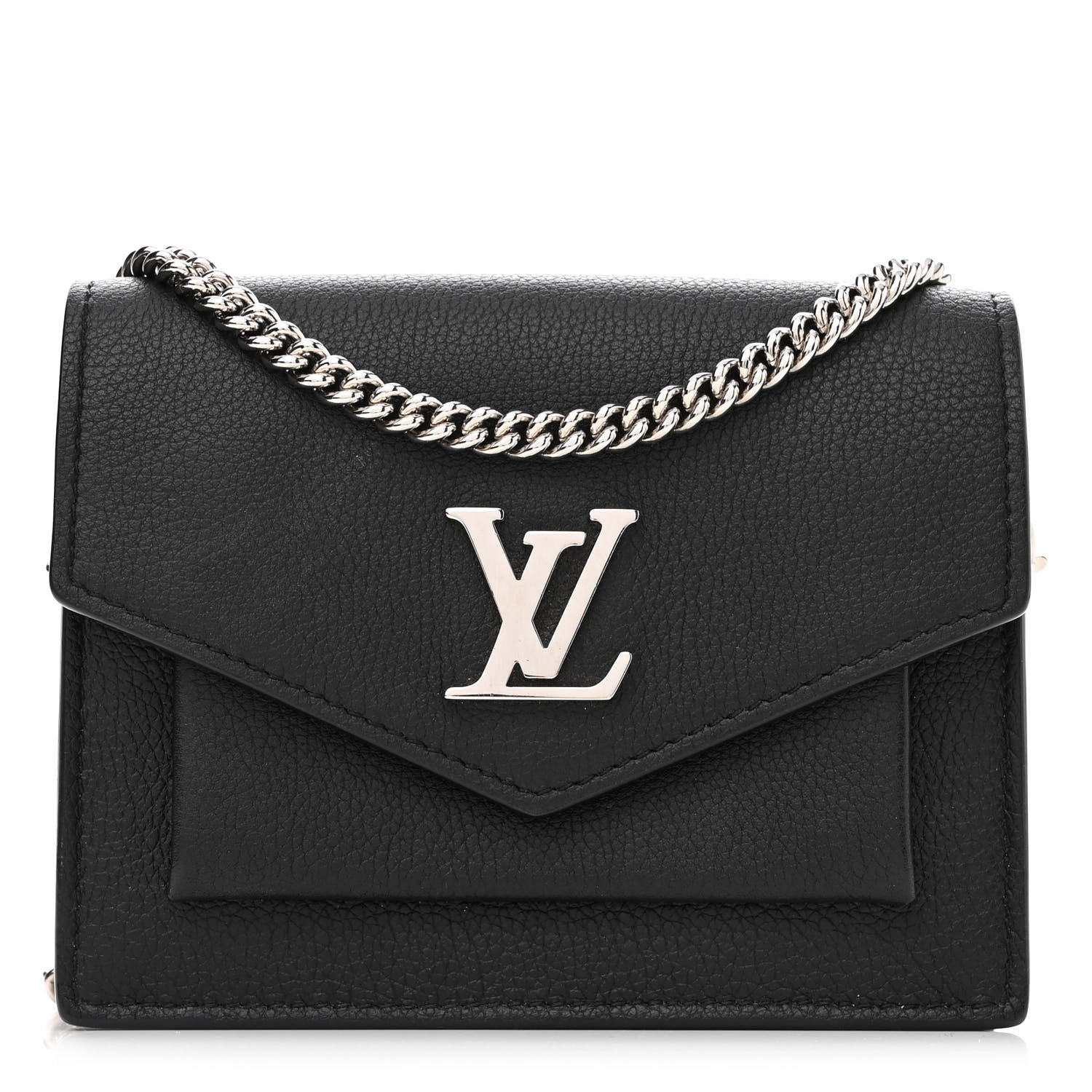 Louis Vuitton Soft Calfskin Mini My Lockme Chain Pochette Black 1 of 13