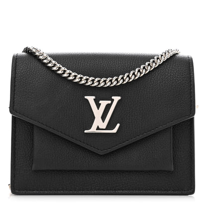 Louis Vuitton Soft Calfskin Mini My Lockme Chain Pochette Black 1 of 13