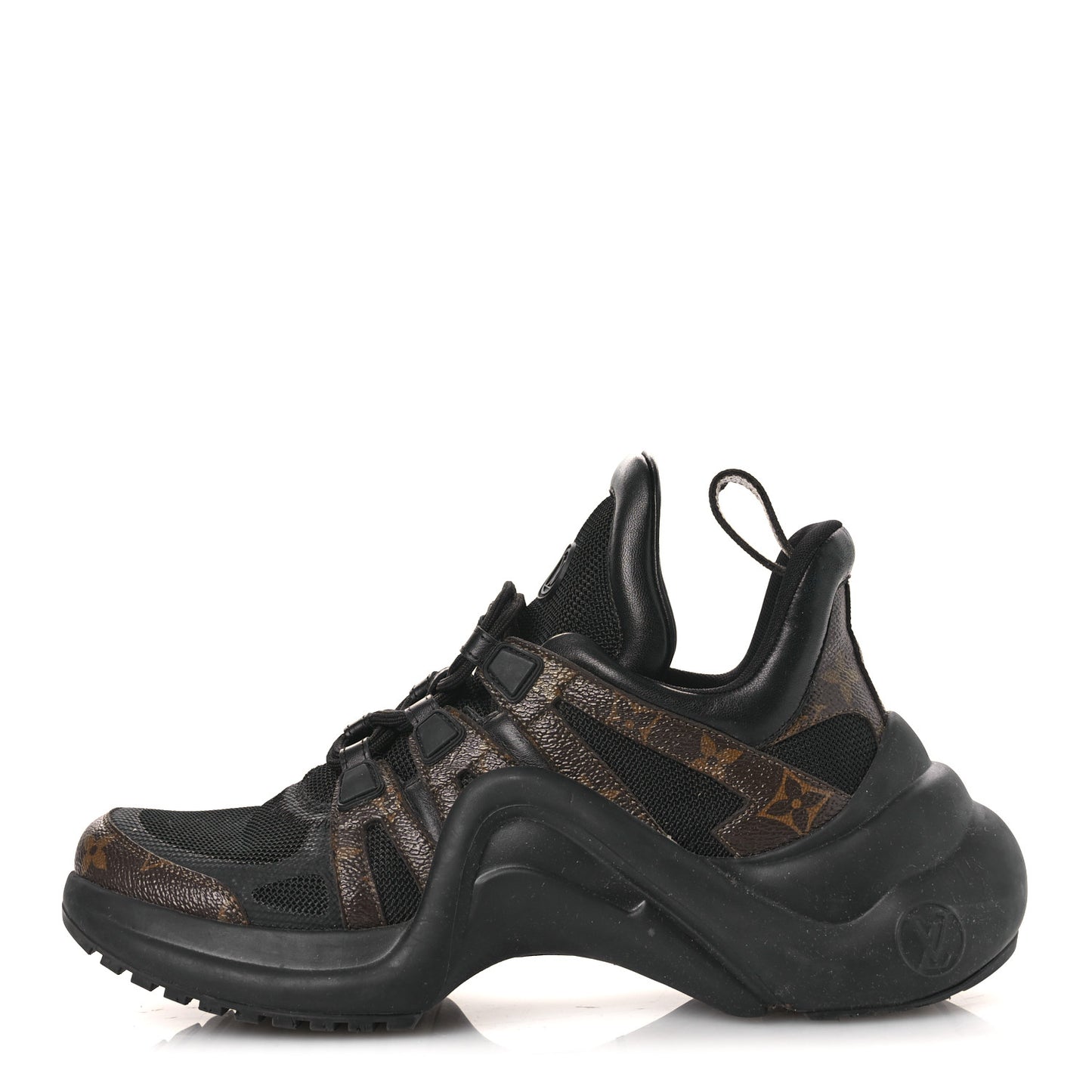 Calfskin Patent Monogram LV Archlight Sneakers 39.5 Black