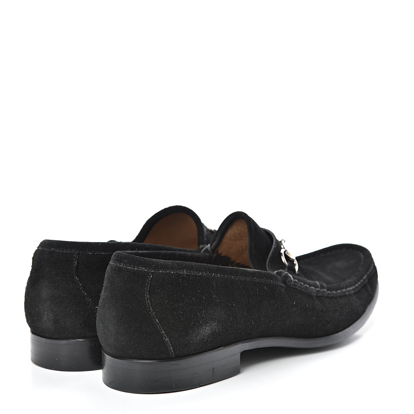 Suede Mens Horsebit Moccasin Loafers 11 Black
