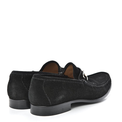 Gucci Suede Mens Horsebit Moccasin Loafers 11 Black 4 of 18