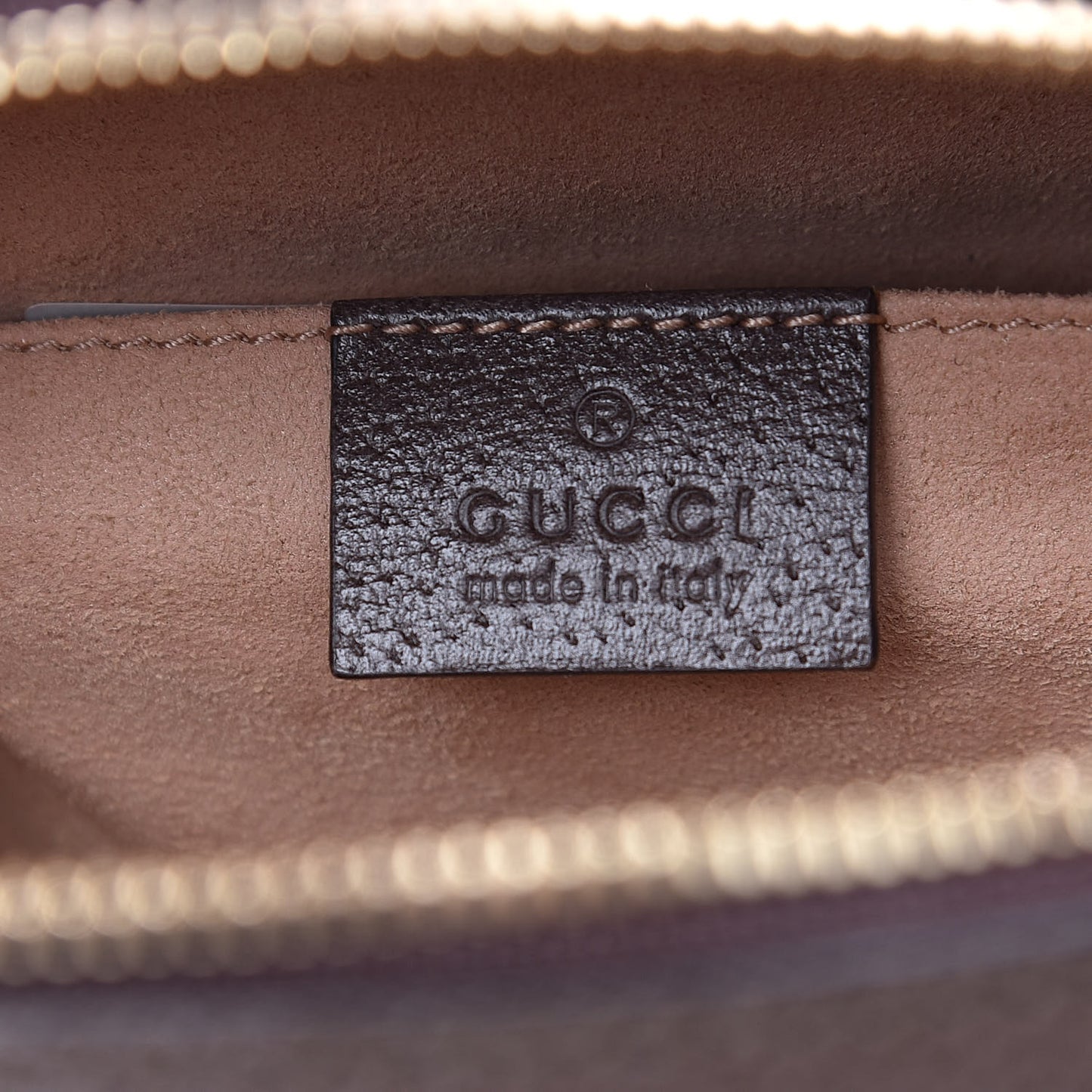 GG Supreme Monogram Mini Ophidia Top Handle Shoulder Bag Brown