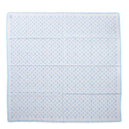 Louis Vuitton Silk Sur Mesure Square Scarf Blue 1 of 4