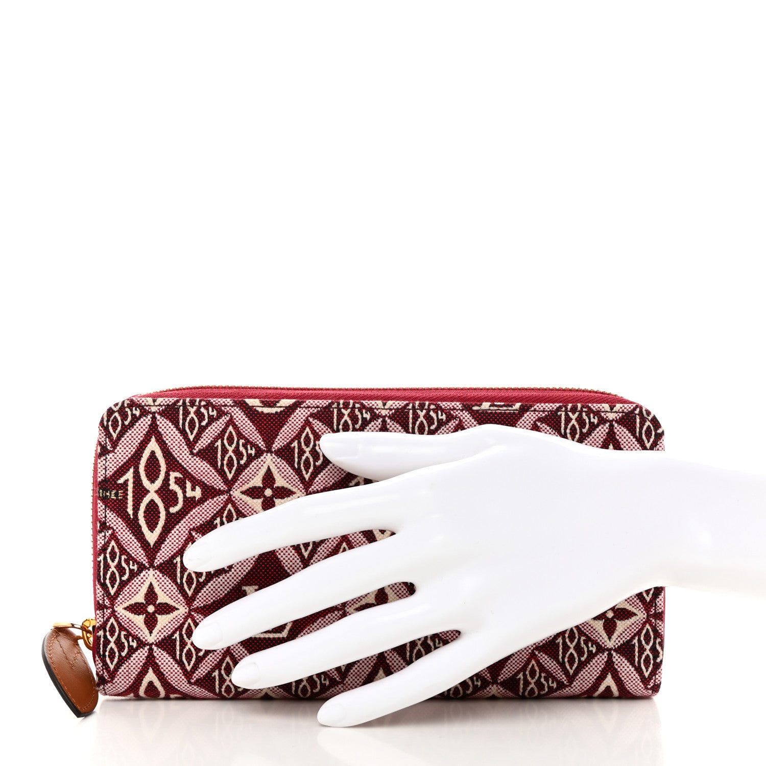 Louis Vuitton Jacquard Since 1854 Zippy Wallet Bordeaux 2 of 8
