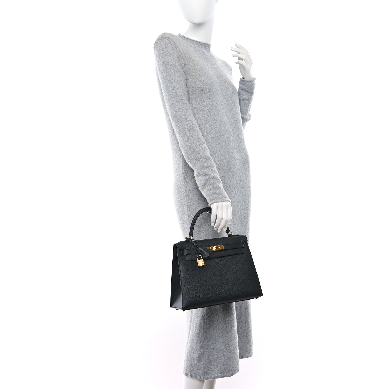 Hermes Epsom Kelly Sellier 28 Black 2 of 9