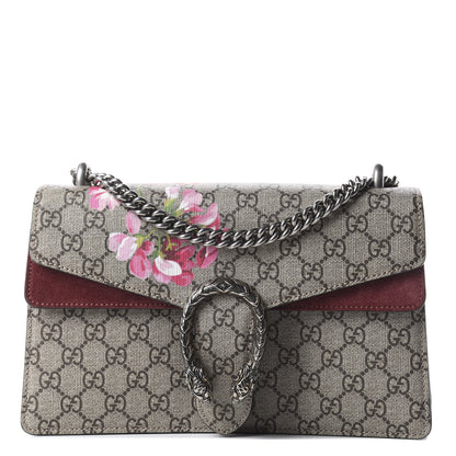 Gucci GG Supreme Monogram Blooms Small Dionysus Shoulder Bag Beige Multicolor Dry Rose 1 of 9