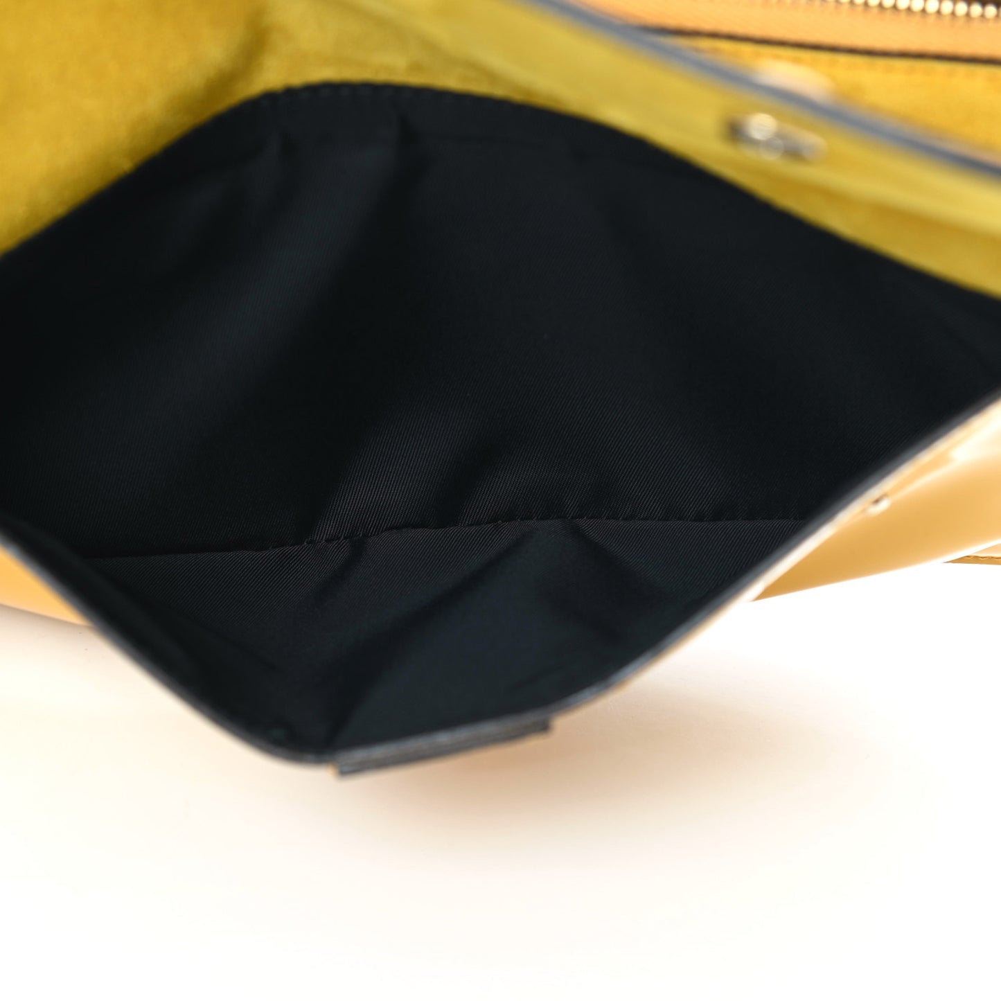 Patent Studded Wristlet Yellow