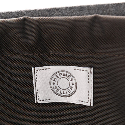 Hermes Felt Sac De Pansage Groom Bag Acier 9 of 13