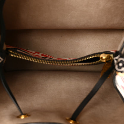 Louis Vuitton Monogram Giant Crafty NeoNoe MM Creme Rouge Black 5 of 9