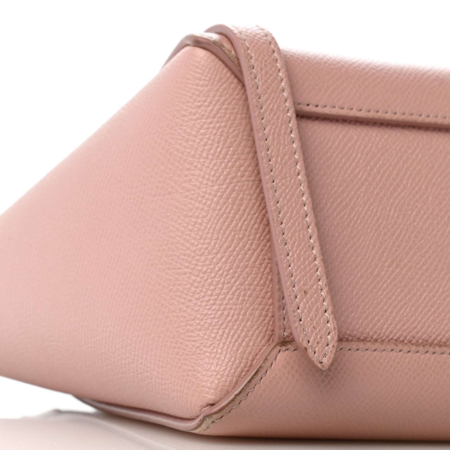 Grained Calfskin Nano Belt Bag Vintage Pink