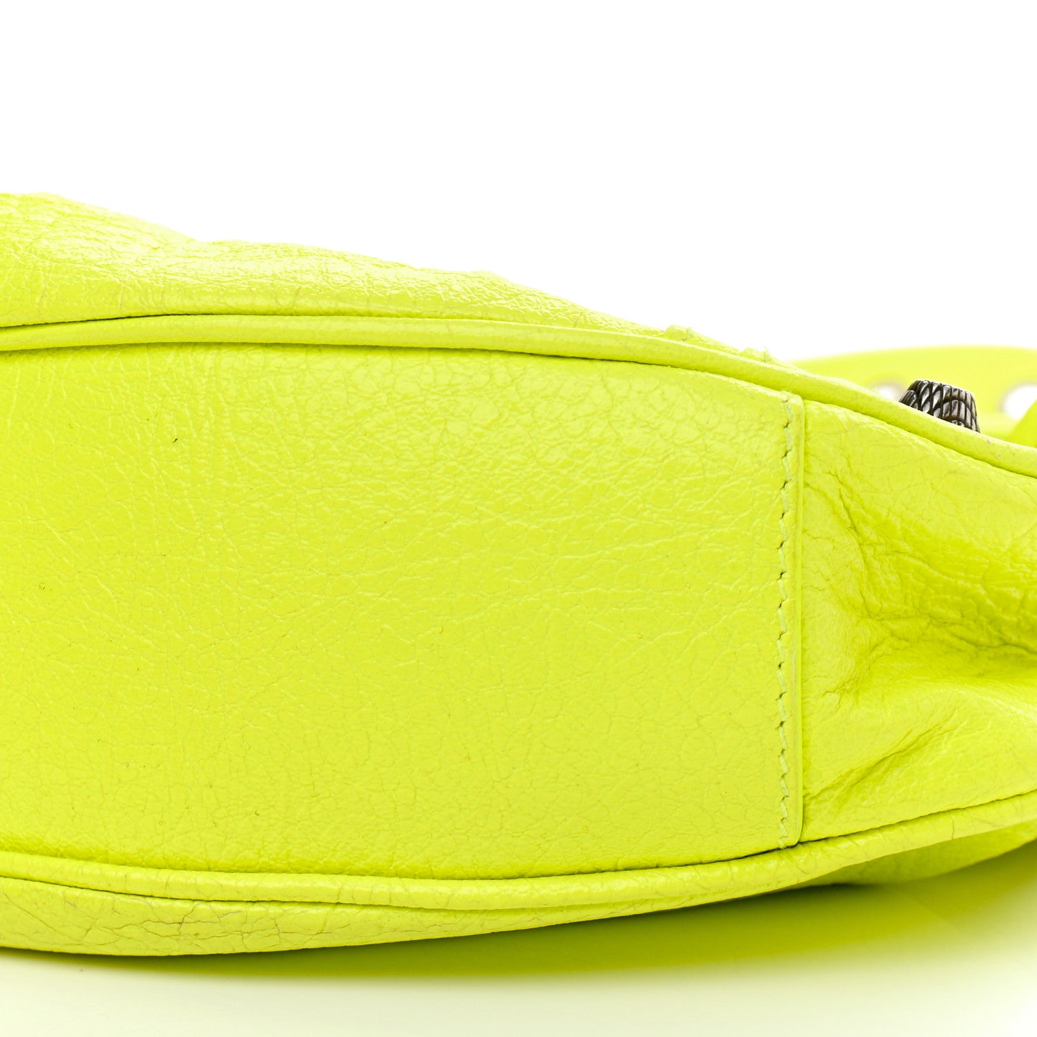 Balenciaga Agneau Arena Le Cagole Shoulder Bag XS Fluo Yellow 10 of 11