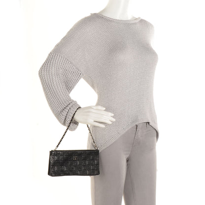 Chanel Lambskin Precious Symbols Pochette Black 2 of 7
