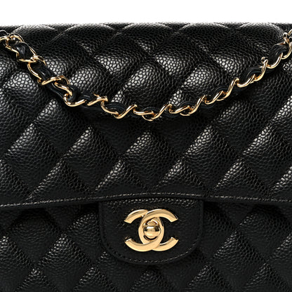 Chanel Caviar Quilted Medium Double Flap Black 9 of 12