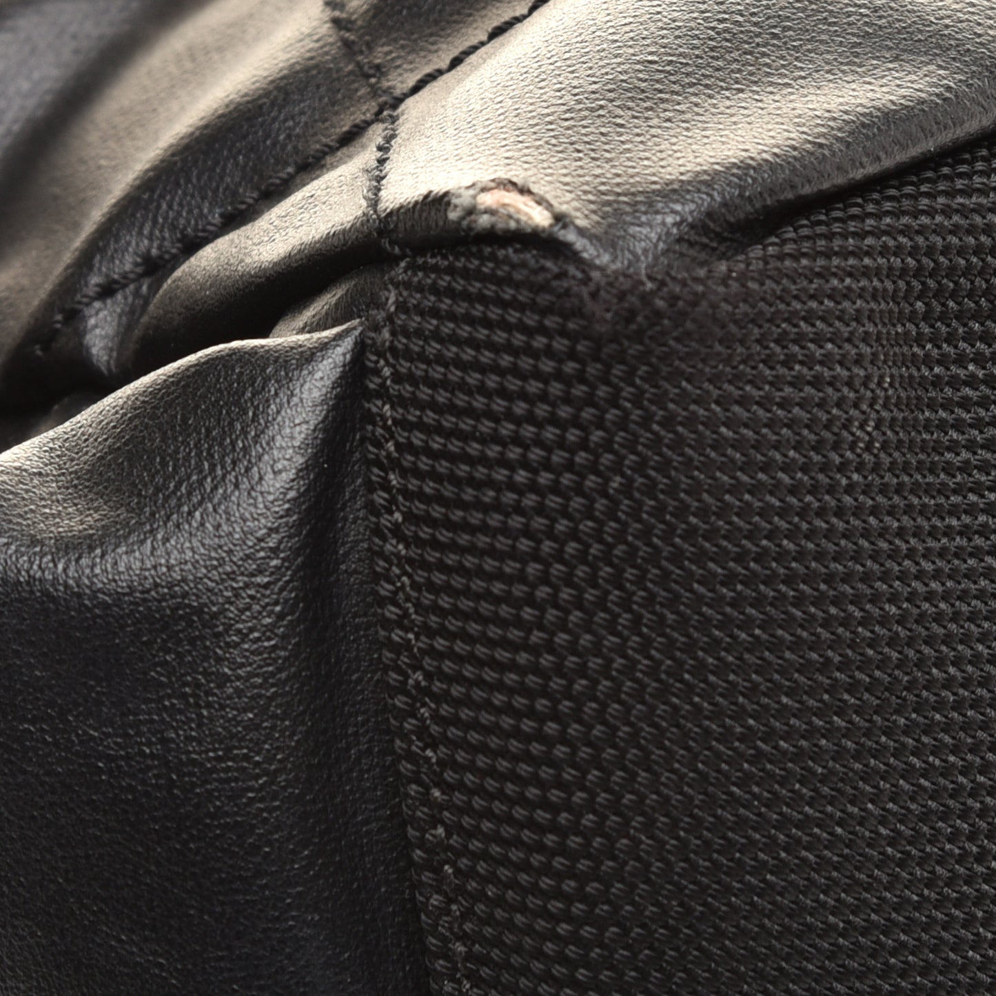 Coated Canvas Quilted Large Paris Biarritz Tote Black