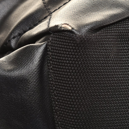 Chanel Coated Canvas Quilted Large Paris Biarritz Tote Black 10 of 11