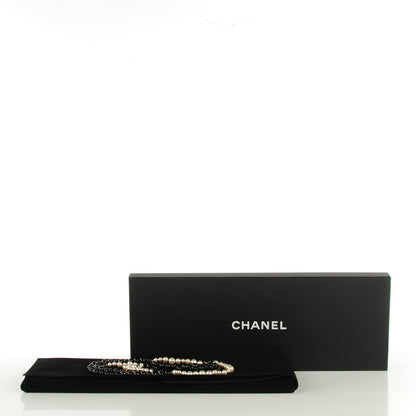 Chanel Pearl Ruthenium CC Belt Black White 5 of 5