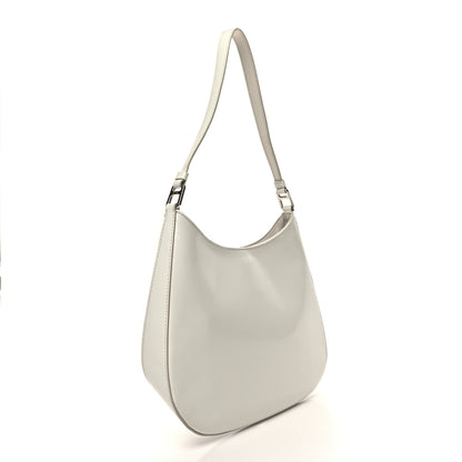 Prada Spazzolato Cleo Shoulder Bag White 3 of 9