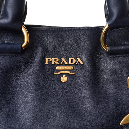 Prada Soft Calf Shopping Tote Baltico 12 of 12