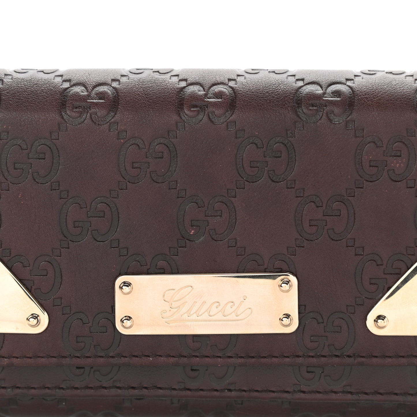 Guccissima Indy Continental Wallet Brown