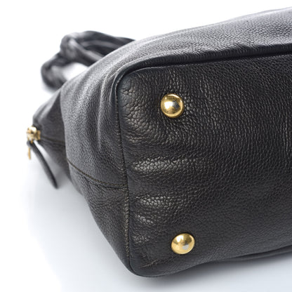 Saint Laurent Metallic Calfskin Large Calypso Tote Grey 8 of 10