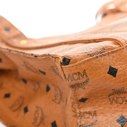 MCM Visetos Shopper Tote Cognac 8 of 13