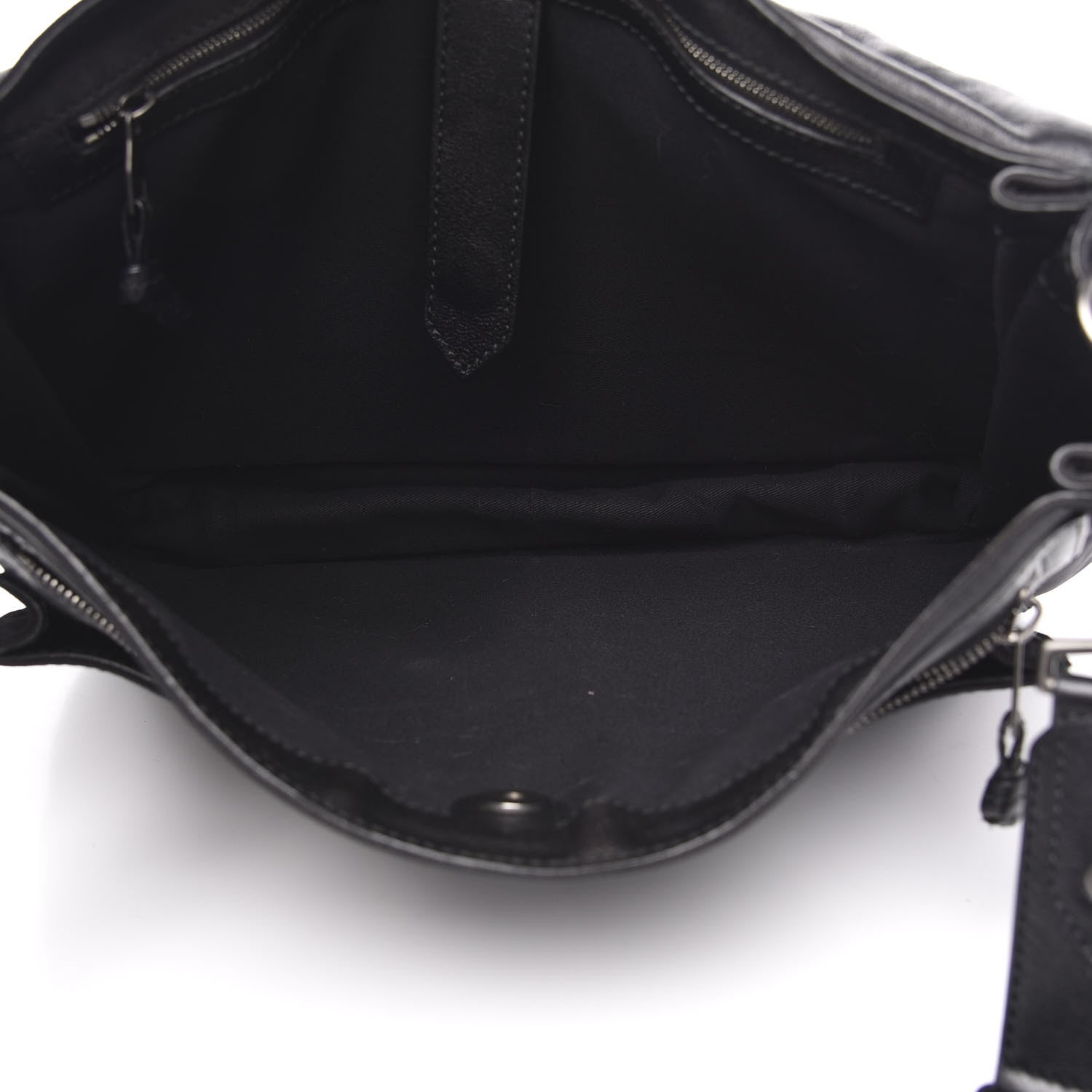 Proenza Schouler Lambskin Nylon Extra Large PS1 Satchel Black 5 of 12