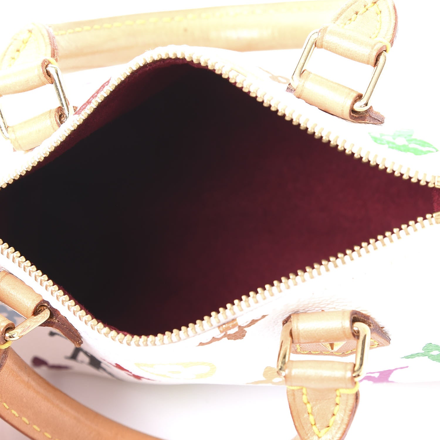 Louis Vuitton Monogram Multicolor Mini Sac HL Speedy White 4 of 10