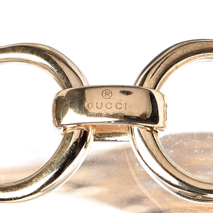 Gucci 18K Yellow Gold Diamond Pave Horsebit Bracelet 5 of 6